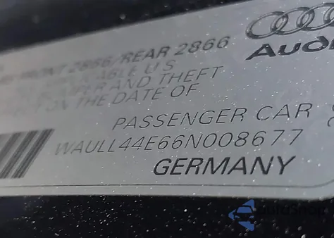 2006 Audi A8 4.2 from USA, damaged, VIN WAULL44E66N008677